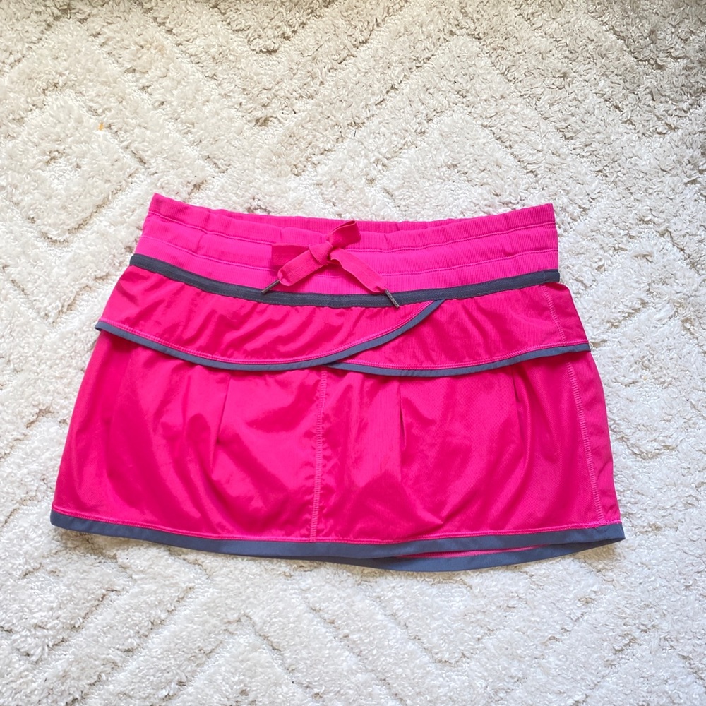 Lululemon Personal Best skort in HOT Senorita pink
